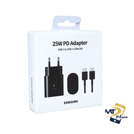 SAMSUNG (MAX25W) 25W PD ADAPTER USB-C TO USB-C CABLE(3A) 